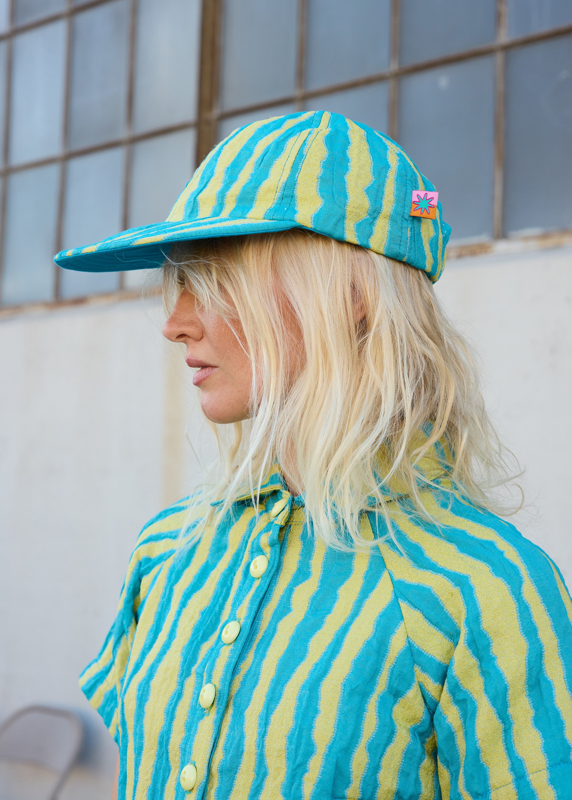 Wiggle Baseball Hat- Blue/Yellow