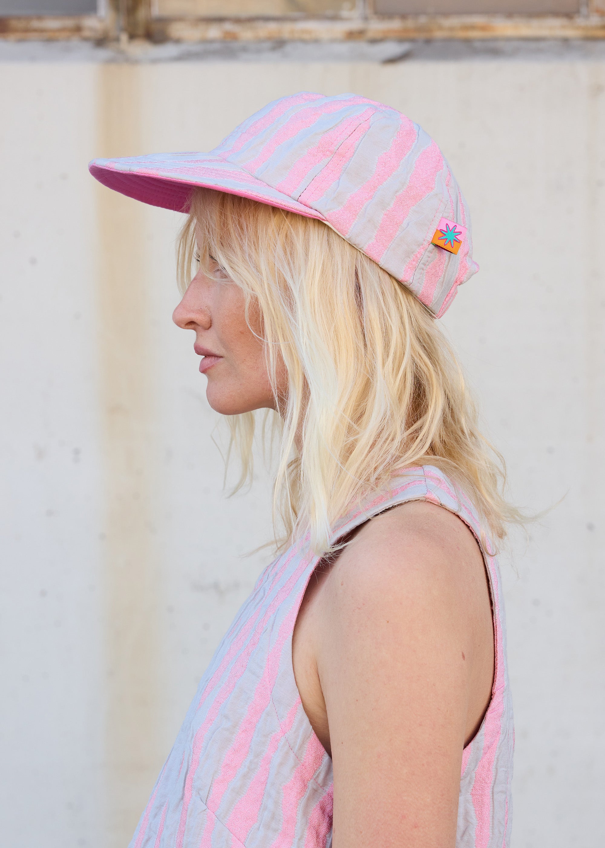Wiggle Baseball Hat- Grey/Pink
