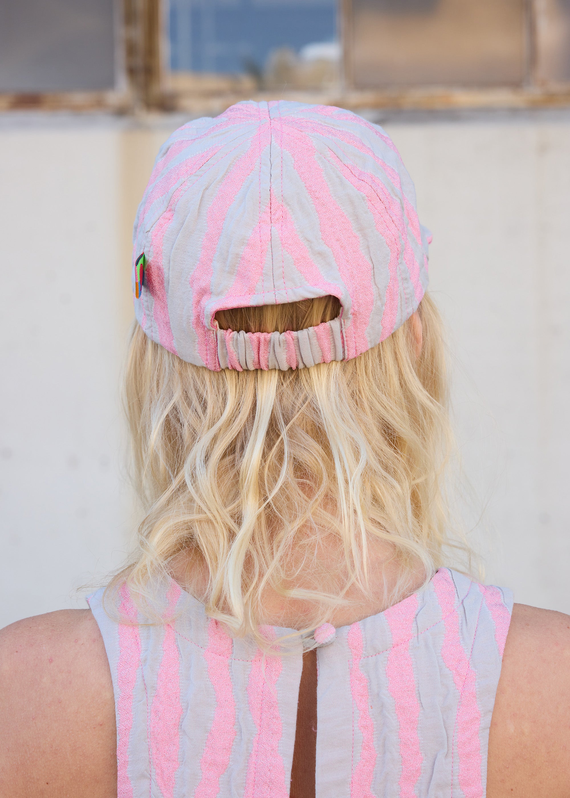 Wiggle Baseball Hat- Grey/Pink