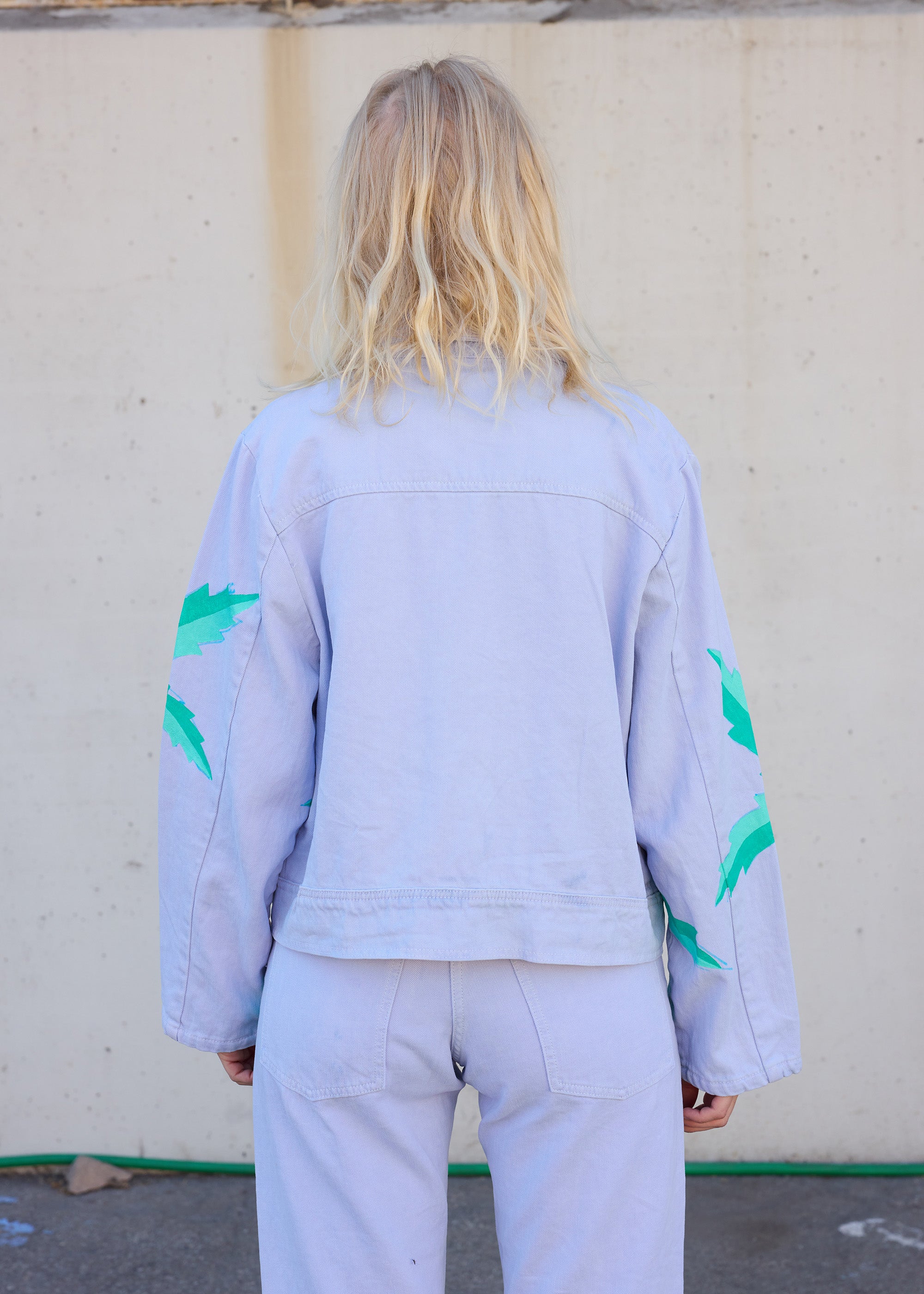 Painted Palm Denim Jacket