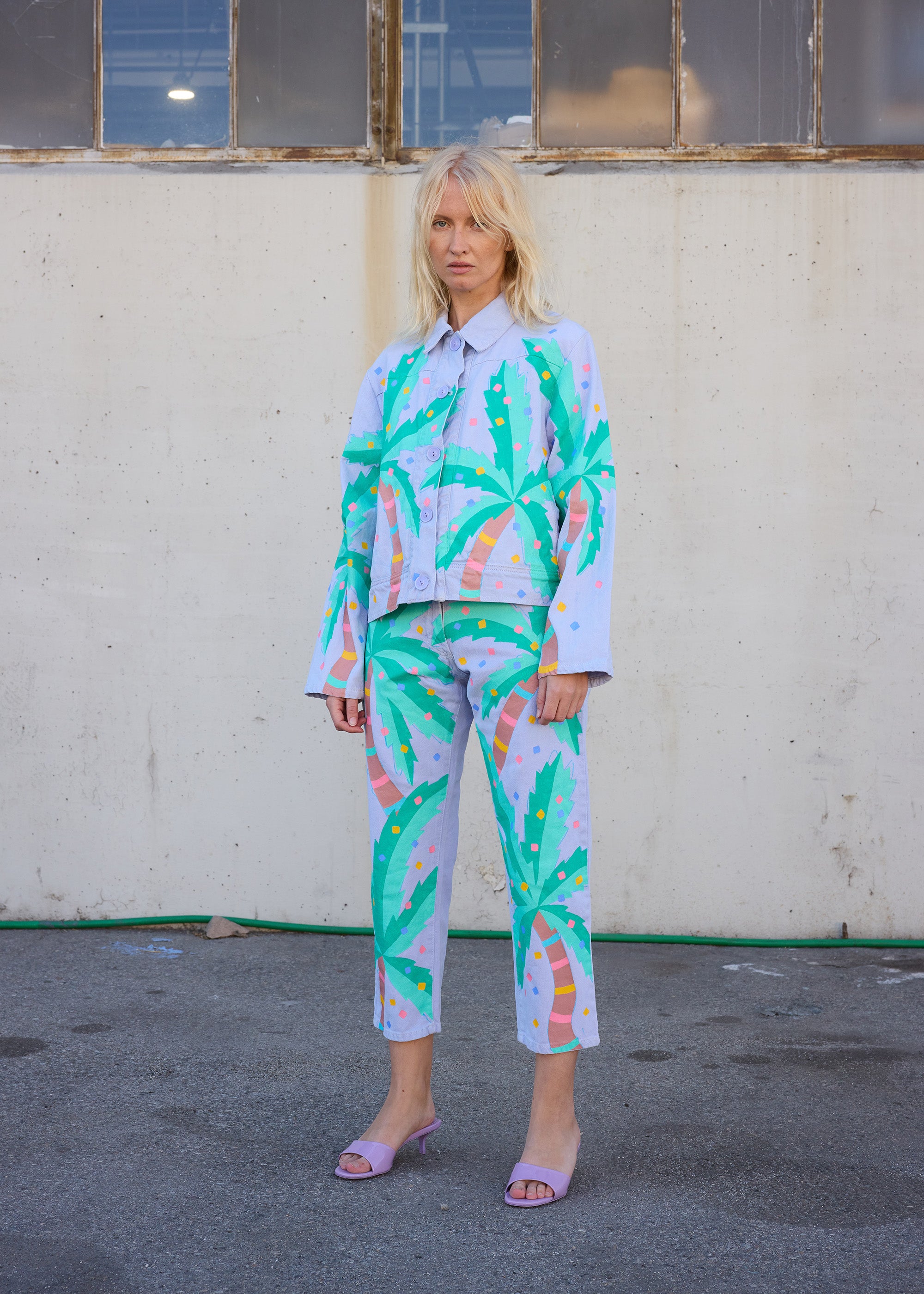 Painted Palm Denim Jacket