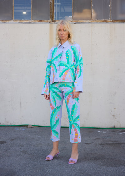 Painted Palm Denim Jacket