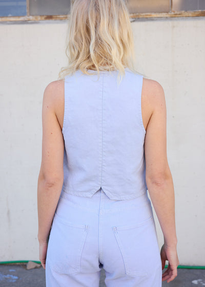 Painted Palm Denim Vest