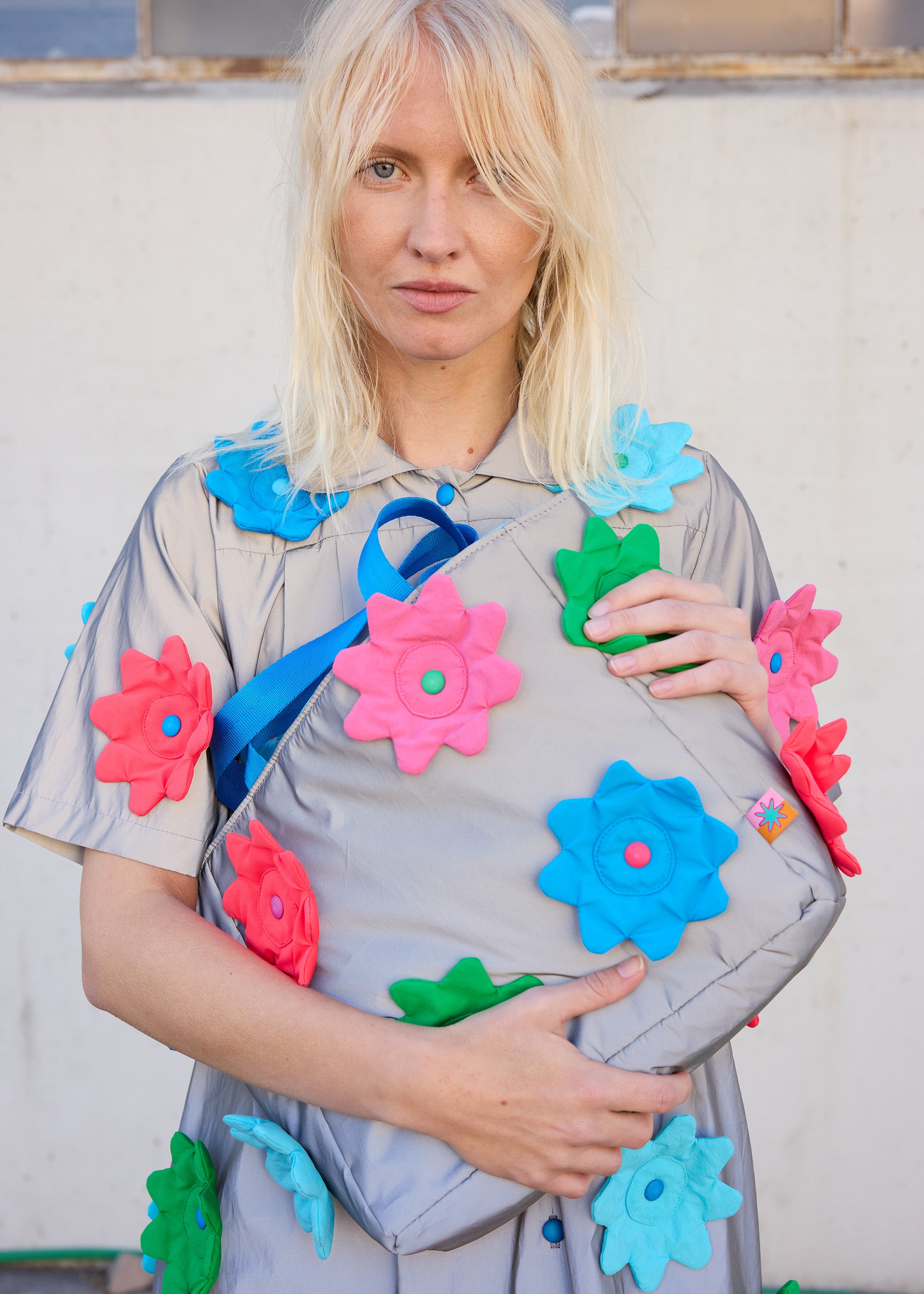 Reflective Flower Tote Bag