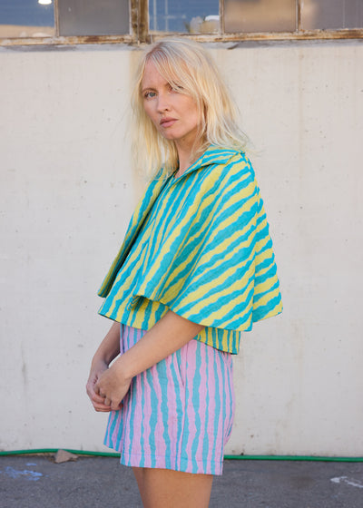 Short Cape Blue/Yellow