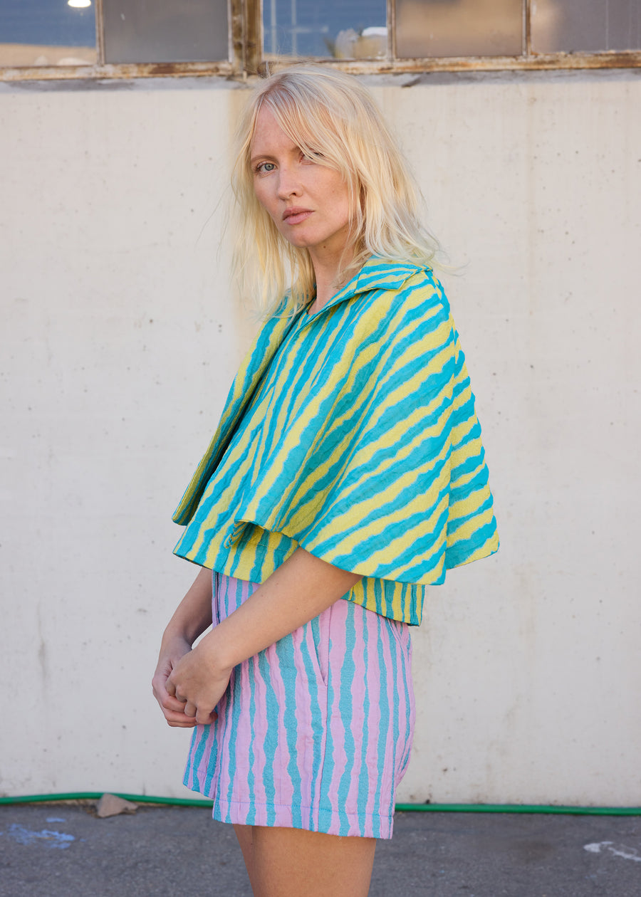 Short Cape Blue/Yellow