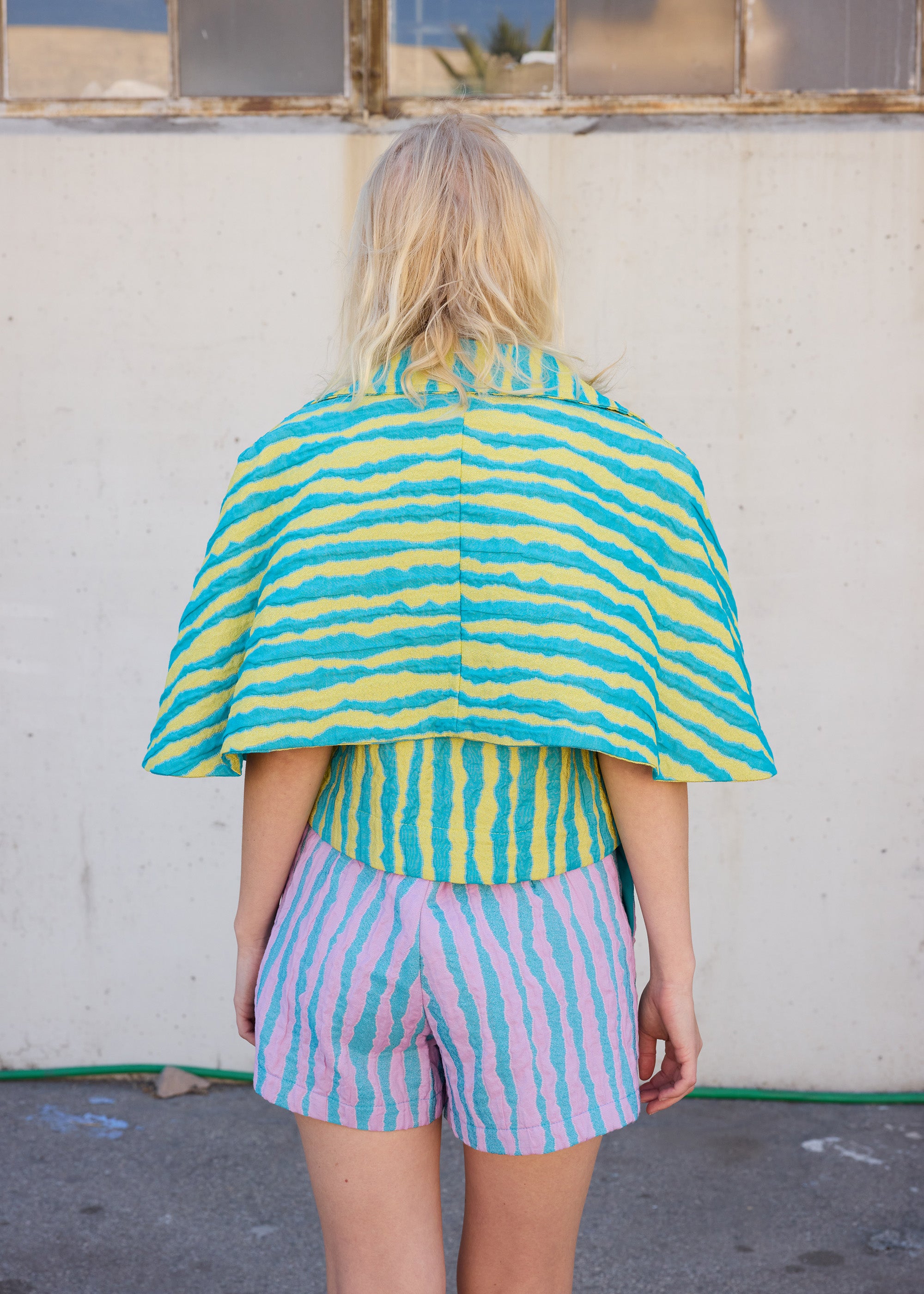 Short Cape Blue/Yellow