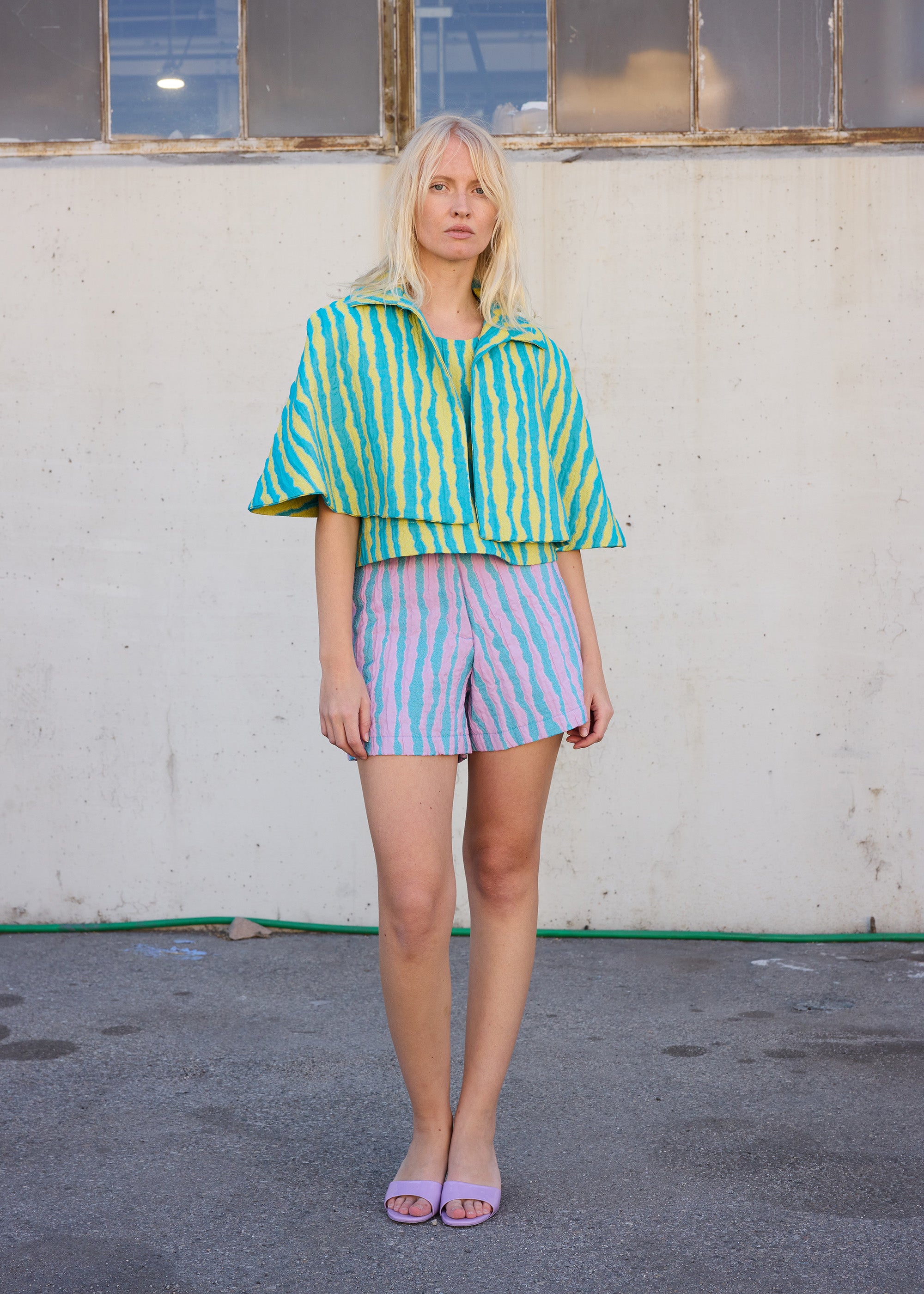 Short Cape Blue/Yellow