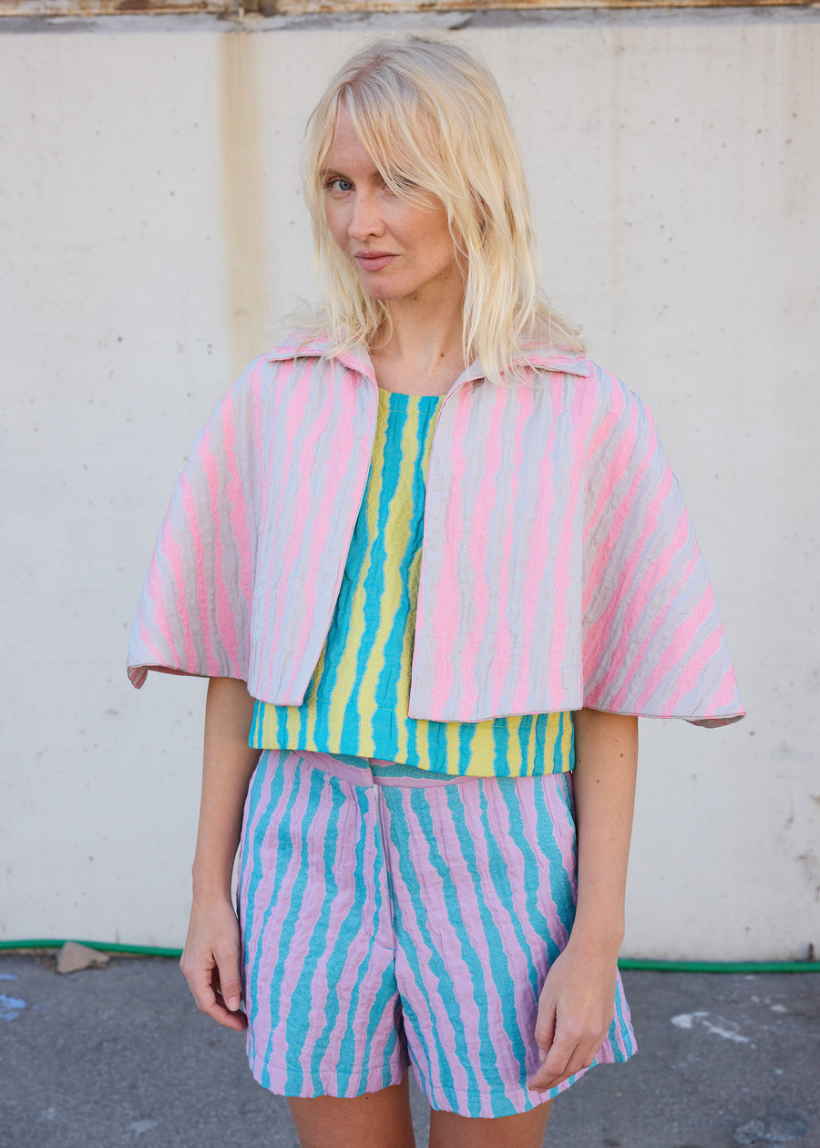 Short Cape Grey/Pink