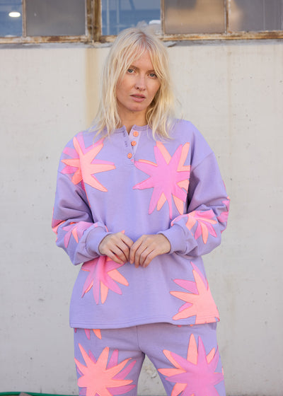 Twinkle Star Appliqué Sweatshirt