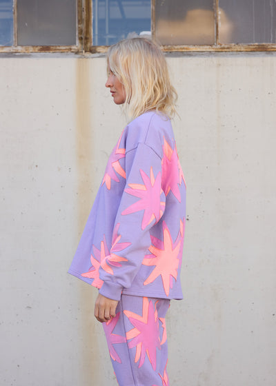 Twinkle Star Appliqué Sweatshirt